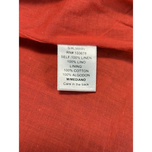 LOVE TREE Olive Green Linen Sleeveless Cinched Waist Military Hooded Vest Sz M - Picture 9 of 9